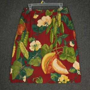 Vintage Handmade Knee Length Skirt 33" Waist Women's Size 12-14